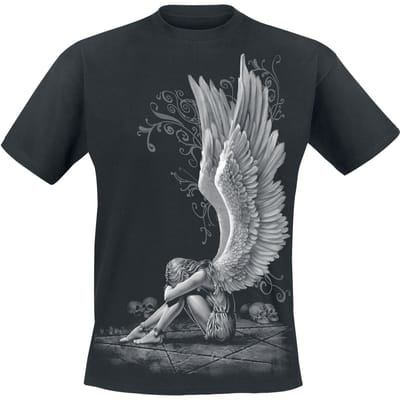 Spiral - Gothic T-shirt - Enslaved Angel - M tot XXL - voor Mannen - zwart