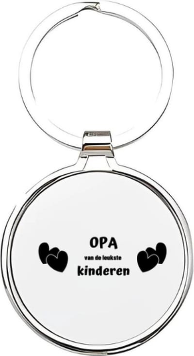 Akyol - opa van de leukste kinderen Sleutelhanger - Opa - de leukste opa - opa sleutelhanger - grootvader sleutelhanger - sleutelhanger voor opa - familie sleutelhanger - verjaardagscadeautje - cadeau voor opa - grandfather - pake - 4 x 7,5 CM