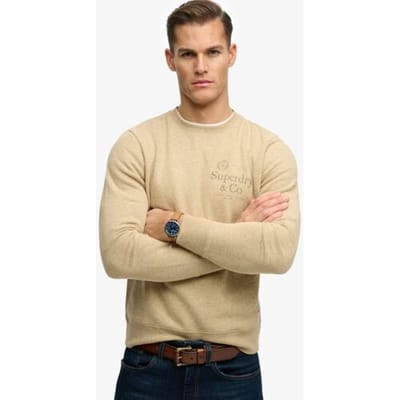 Superdry 1954 Company Relaxed Sweatshirt Light Grey Grootte: XS