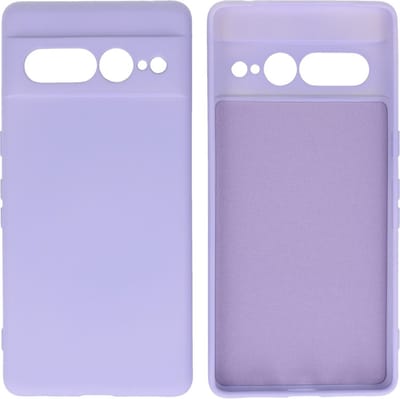 Hoesje Geschikt voor Google Pixel 7 Pro - Fashion Telefoonhoesje Backcover - Siliconen Hoesje - Paars