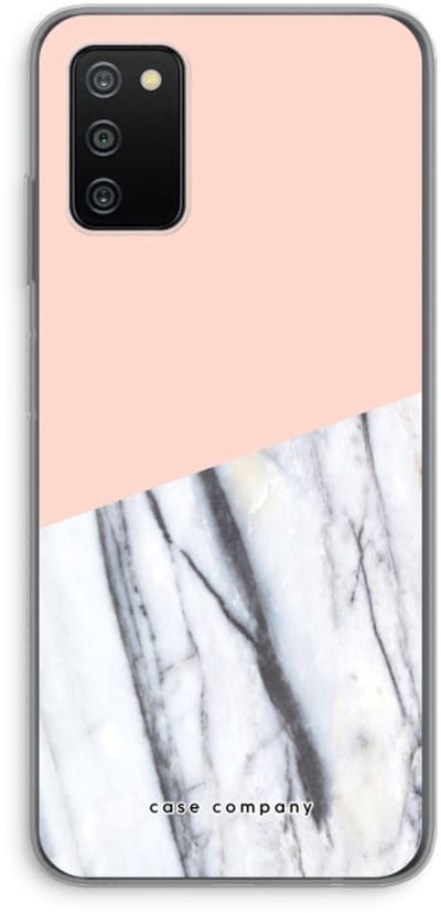 Case Company® - Hoesje geschikt voor Samsung Galaxy A03S hoesje - A touch of peach - Soft Cover Telefoonhoesje - Bescherming aan alle Kanten en Schermrand