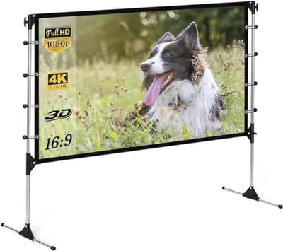 Projectiescherm 120 inch met opvouwbare standaard voor binnen en buiten