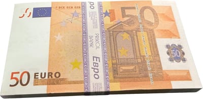 Nep Geld - Speelgeld Bankbiljetten - Feest Decoratie - Realistisch Ontwerp - 15.75 x 8.13 cm - Groen Blauw
