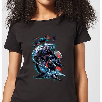 Aquaman Black Manta & Ocean Master dames t-shirt - Zwart - 3XL