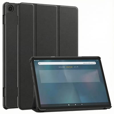 imoshion Tablet Hoes - Geschikt voor Amazon Fire Max 11 - Trifold Bookcase - Zwart