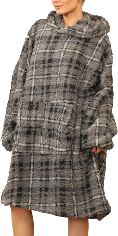 Extra Warme Fleece Sweater Hoodie Deken voor Volwassenen Unisex
