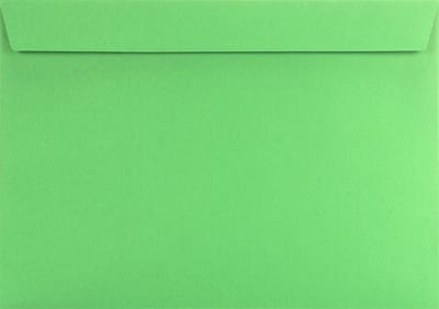 Gladde groene enveloppen A4 - 229 x 324 mm - 10 stuks - HK zelfklevend met plakstrip - 120 gram - Rainbow - Netuno