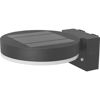 OSRAM HOMELIGHTING ENDURA Style Solar Wall Sensor Single Circle 6W Black 4099854455568 LED-buitenlamp (wand) LED LED vast ingebouwd 6 W Zwart