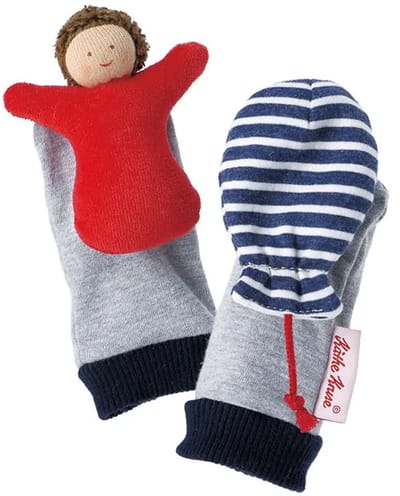 Käthe Kruse babysokken speelgoed Impish Angel Activity Socks kleurrijk.
