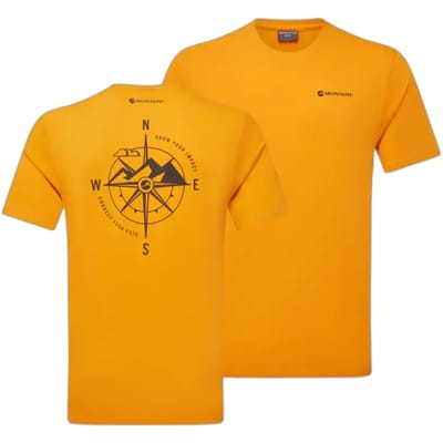 Montane Impact Compass T-shirt Met Korte Mouwen Oranje XS Man