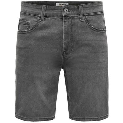 Only & Sons Broek Onsweft Box Pim Dnm Shorts Otl 22037454 Medium Grey Denim Mannen Maat - S