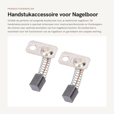 Dailygoods - Handstukaccessoire voor Nagelboor - Vervangende Koolborstel - Betrouwbare reparatie - Compact formaat - Voor elektrische nagelboor - Esse...