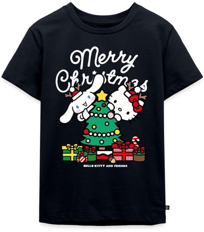 Hello Kitty En Cinnamoroll Kerstontwerp Premium T Shirt Kinderen