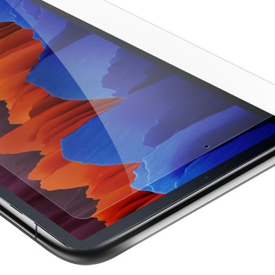 Cadorabo Screenprotector geschikt voor Samsung Galaxy Tab S7 FE / S7 PLUS (12.4 Zoll) in KRISTALHELDER - Gehard (Tempered) display Film beschermglas in 9H hardheid met 3D Touch