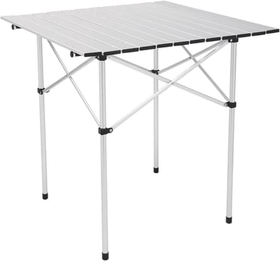 Opvouwbare Campingtafel - Picknicktafel Buiten - Buitenactiviteiten Genieten - Lichtgewicht Aluminium - 70x70 cm - Aluminium