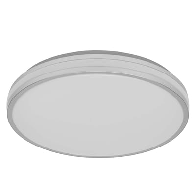 OSRAM ORBIS Caleb LED Plafondlamp 385mm, 24W, 3000K warm wit, Zilver, Metaal met Kunststof ring, IP20