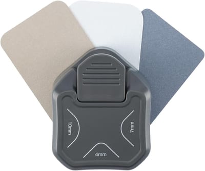 Hoekronder Pons - Papier Snijder - Kaarten Maken - 3 Maten Hoeken - 4 7 10 mm - Grafiet