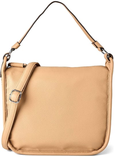 TOM TAILOR schoudertas Evann Hobo Bag Camel Lichtbruin