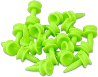 Plastic Golf Tees 25mm - 100 Stuks - Duurzame Groene Tees voor Precisie en Stabiliteit tijdens het Golfen