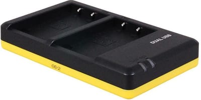 Huismerk Duo oplader voor 2 camera accu's Olympus BLS-5 / BLS-50