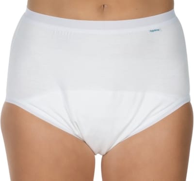Suprima 1245 Incontinentiebroekje, slip, katoen, PU KRUIS, UNISEX, wit (48) (heupomtrek 114 cm)
