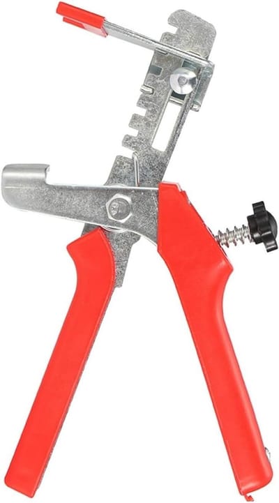 Tegel Nivelleer Tang - Tegelgereedschap Tegelzetter - Tegels Plaatsen - Arbeidsbesparend Ontwerp - 23 cm - Rood