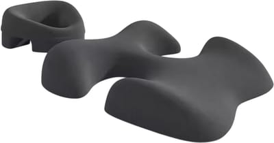 Gezichtskussen Massage – Ergonomisch Salon Kussen met Ademgat voor Spa, Gezichtsbehandelingen, Wimper Extensions en Massagebed - Donkergrijs