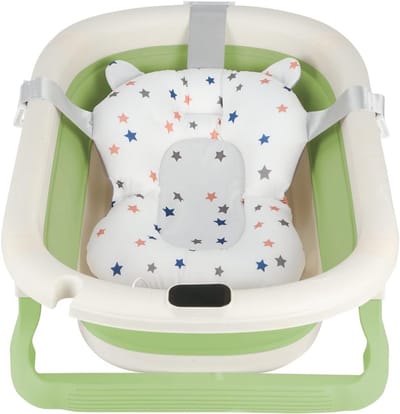 Opvouwbaar Babybad met Temperatuurweergave en Zitkussen