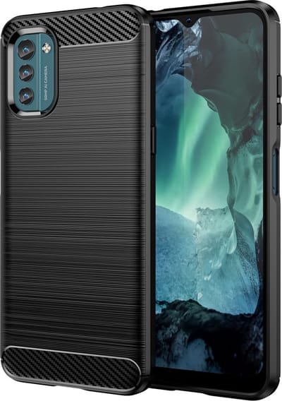 Coverup Hoesje - Geschikt voor Nokia G11 / G21 Hoesje - Coverup Armor Brushed TPU Back Cover - Zwart