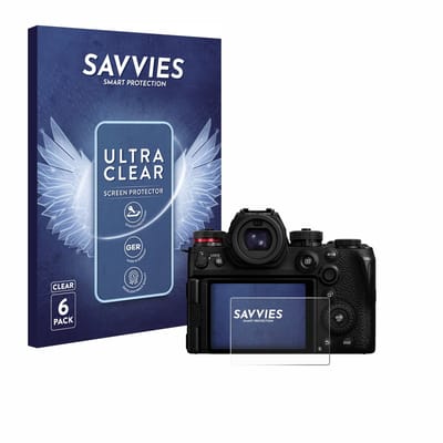Savvies - Screenprotector voor Panasonic Lumix S1R II - Folie Beschermfolie transparant 6 Stuks