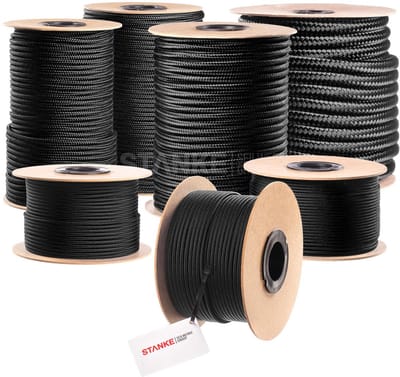 Polypropyleen Touw - PP Touw - Buiten Gebruik - Water & UV Bestendig - 12mm 100m - Zwart Groen