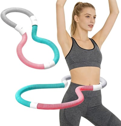 Vouwbare Fitness Hula Hoop voor Gewichtsverlies, Zachte Springring voor Thuis en Gym, Perfect voor Oefeningen en Training