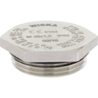 Wiska 10065332 EX-EMVS 16 Blindstop Slagvast, Explosiebestendig M16 Metaal Natuur 10 stuk(s)