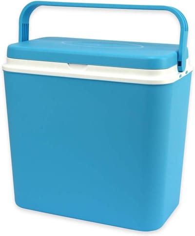 Koelbox - Frigobox - Picknick en Reizen - Lichtgewicht Ontwerp - 24 Liter Inhoud - Blauw