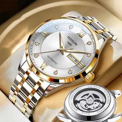 Nieuw Horloge Volautomatisch Niet-mechanisch Horloge Herenhorloge Waterdicht Lichtgevend Zakelijk Licht Luxe Horloge Herenhorloge minimum white