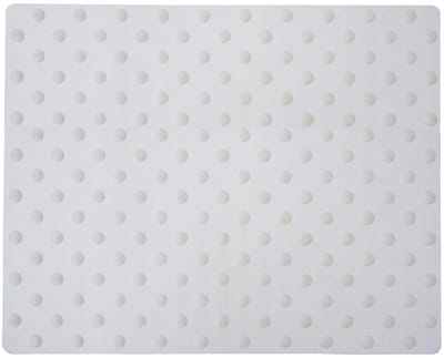 Geleidetegel blinden en slechtzienden 81x62 cm – wit rubber – podotactiele tegel – antislip waarschuwingsstrook