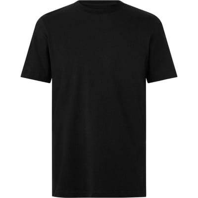Puma Heren-T-shirt van katoen, effen (Zwart)