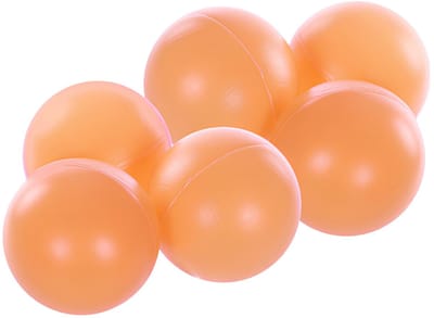 SportX Tafeltennisballen setje - 6x balletjes - kunststof - oranje - pingpong balletjes