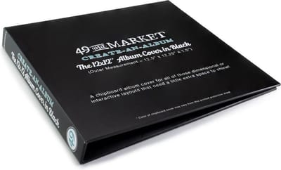 49 And Market - Black Create-An-Album Cover 12"X12"