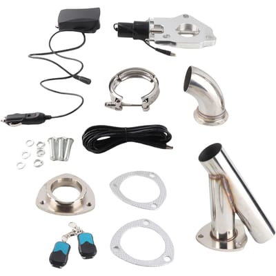 2 inch Roestvrij Staal Y-buis Auto Modificatie Uitlaat Cut-Out Kit Afstandsbediening white