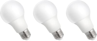 Spectrum LED Lamp E27 9W - 230V - 840 Lumen - 6000K Koud wit - Helder daglicht - Energiezuinig - 3 stuks