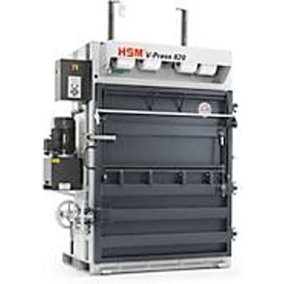 Balenpers HSM V-Press 820 plus, 4 verticale banden voor balen tot 250 kg, perskracht 178 kN, vulklep