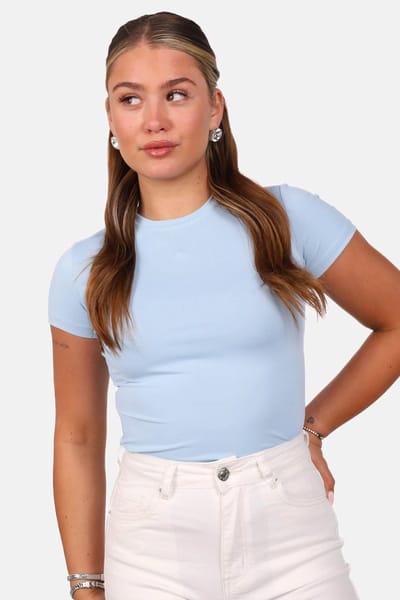 Getdrezzed Body - Maat: L - T shirt met ronde hals lichtblauw