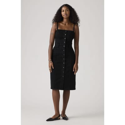 Levi's Denim Bustier Dress Black Taglia: XS | Abiti Midi Outlet | Donna | Nero