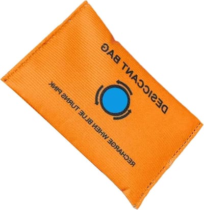 Auto Luchtontvochtiger - Vochtabsorbeer Tas - Frisse Auto Lucht - Herbruikbare Silicagel - 100g - Oranje