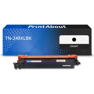 PrintAbout huismerk Toner TN-248XLBK Zwart Hoge capaciteit Geschikt voor Brother