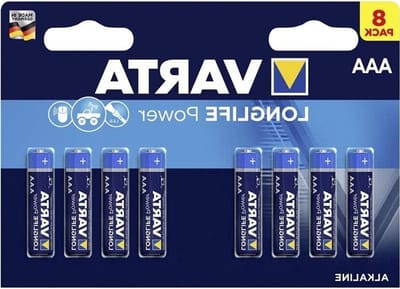 Batterijen AAA Micro - Alkaline Batterijen - Hoge Energie Apparaten - Constante Energieafgifte - 8 Stuks - Zilver
