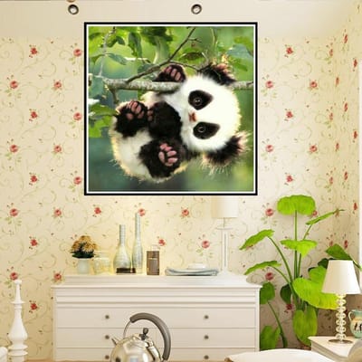 5D Diamant Borduren Borduurpakketten Diy Borduren Handwerk Gift Diamond Wall Arts Decor 30x30CM black