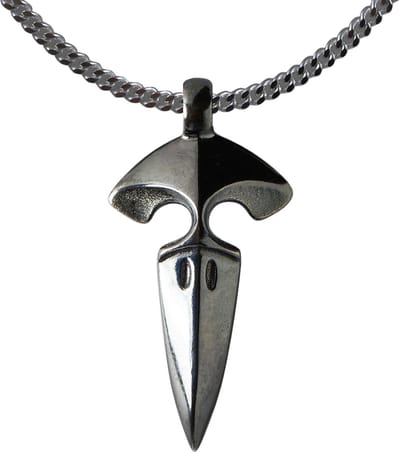 AuBor ®. Zilveren hanger. Kleine raaf.