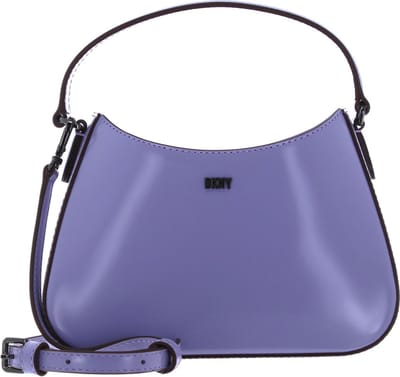 DKNY Leren Handtas Schoudertas Ellie Demi Crossbody Lavender Paars